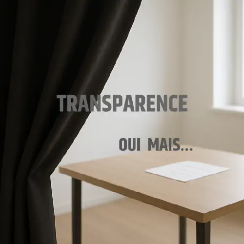 image de l'article : La transparence, oui, mais jusqu’ou ?